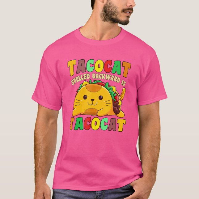 Taco Cat som är uppskriven bakåt är Tacocat Mexica T Shirt (Framsida)