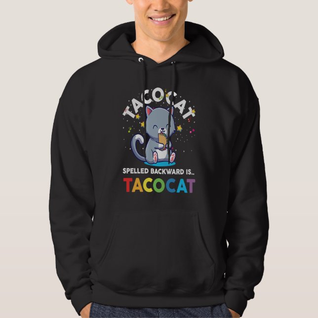Taco Cat Spelled Backward Is Tacoca Youth Boys Gir Hoodie (Framsida)