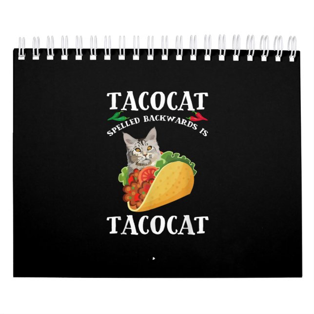 Taco & Cat - Tacocat stavad bakåt är takocat Kalender (Omslag)