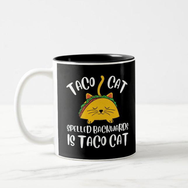 Taco Cat Två-Tonad Mugg (Vänster)