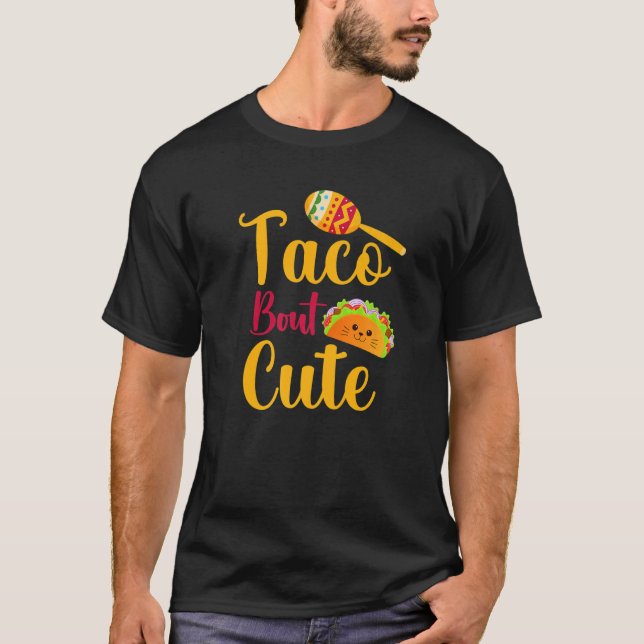 Taco Cat Youth Boy Taco Bout Cute Tacho Tisdag T Shirt (Framsida)