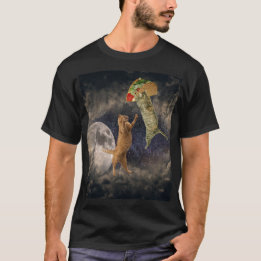 Taco Cats med Måne och Universe Manar-Shirt T Shirt