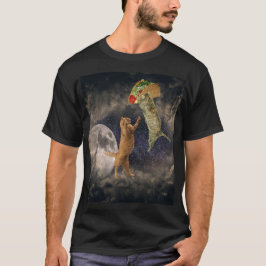 Taco Cats med Måne och Universe Manar-Shirt T Shirt