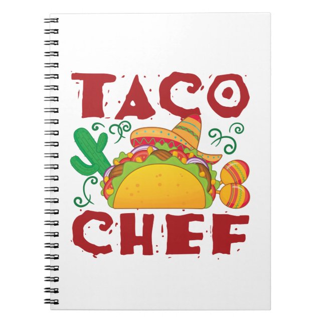 Taco Chef Taco Lastbil Anteckningsbok (Framsidan)