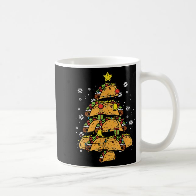 Taco Christmas Tree Xmas Mexican Food  Kaffemugg (Höger)
