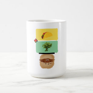 Taco + Cilantro = 💩 (Lönnantiklantro Design) Kaffemugg