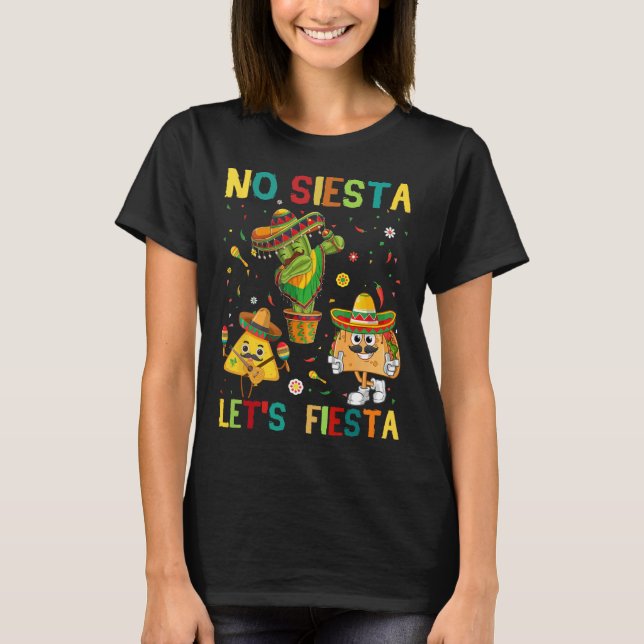 Taco Cinco 5 De Mayo no Siesta Let Fiesta funny Ki T Shirt (Framsida)