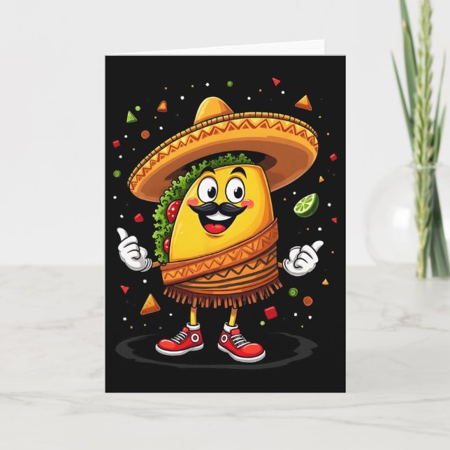 Taco Cinco De Mayo firande Rolig  Kort (Framsida)