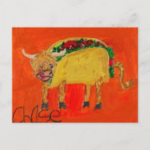 "Taco Cow" vykort