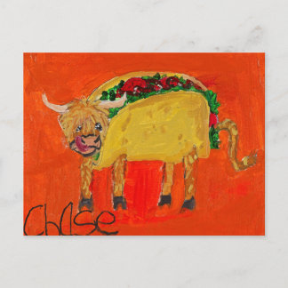 "Taco Cow" vykort