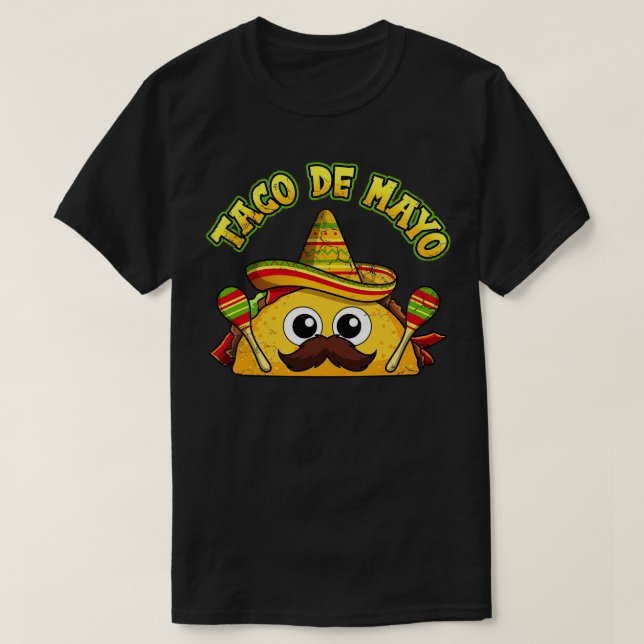 Taco De Mayo Cinco de Mayo Fiesta 5 T Shirt (Design framsida)