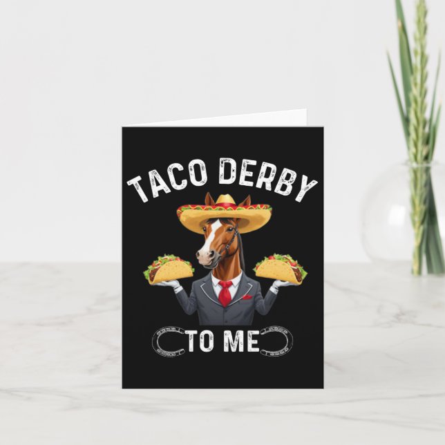 Taco Derby to me Cinco De Mayo Kort (Framsida)
