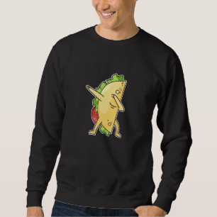 Taco-design för ett mexikanskt livsmedel lång ärmad tröja