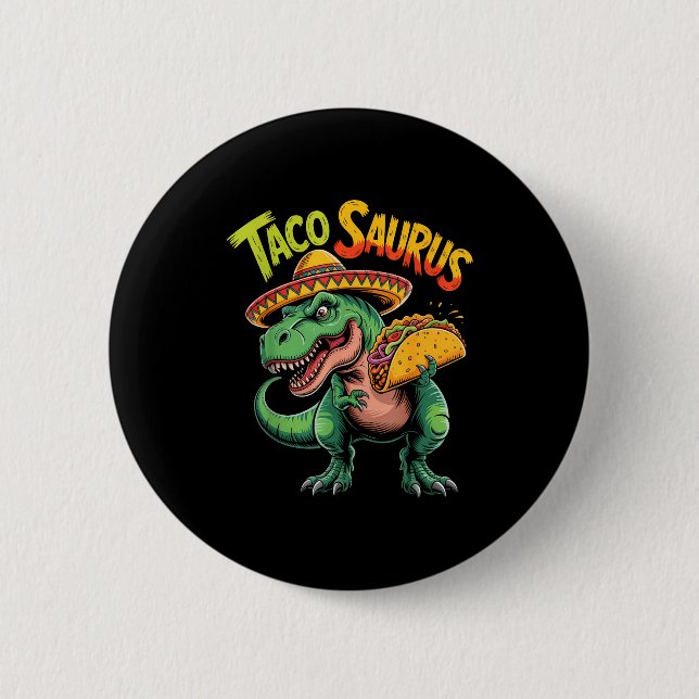 Taco dinosaur t rex rolig cinco de mayo tacosaurus knapp (Framsida)