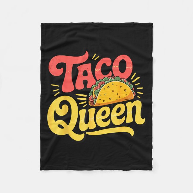 Taco drottning  fleecefilt (Framsidan)