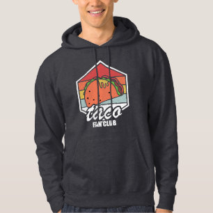 taco fan club retro tacos mexikansk mat hoodie