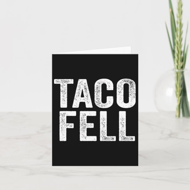 Taco Fell Låt oss Go Taco Funny Tee 1 Kort (Framsida)