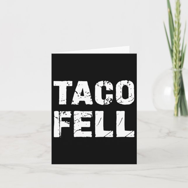 Taco Fell Låt oss Go Taco Funny Tee 3 Kort (Framsida)