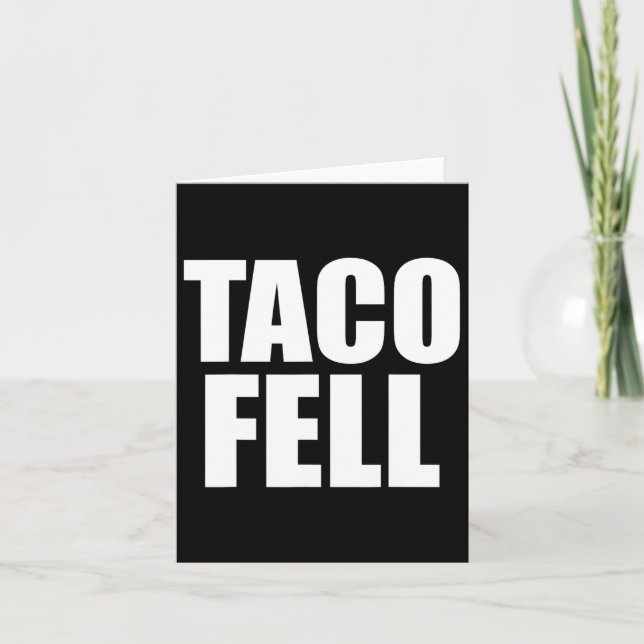 Taco Fell Låt oss Go Taco Funny Tee 4 Kort (Framsida)