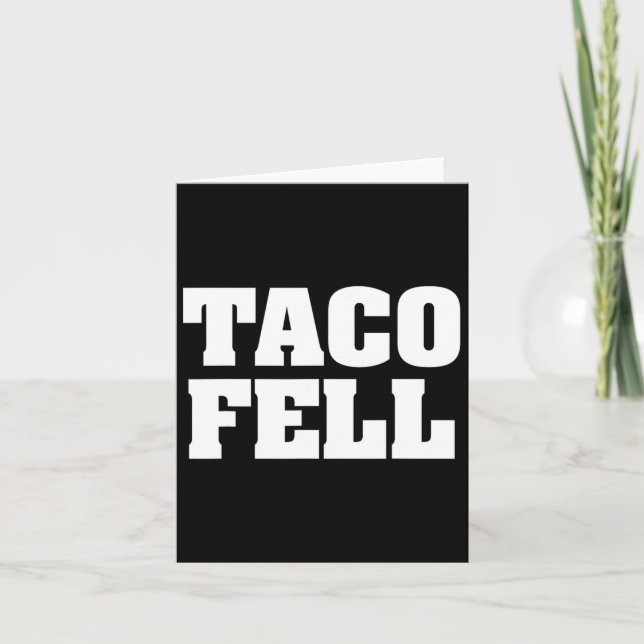 Taco Fell Låt oss Go Taco Funny Tee Kort (Framsida)