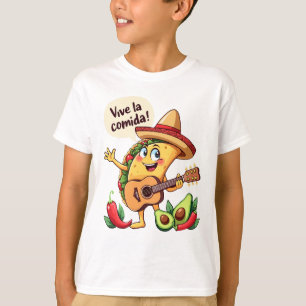 Taco Fiesta mit Gitarre und hispanischem Flair T Shirt