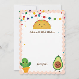 Taco Fiesta Tema Råd och önskemål för baby I Inbjudningar