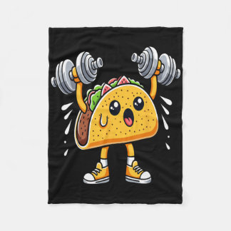 Taco Fitness Workout Gym Cinco De Mayo Mexican Fie Fleecefilt