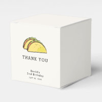 Taco Födelsedag Enkel Kräm Tack