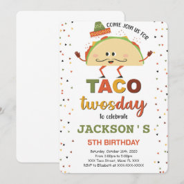Taco födelsedagsinbjudan inbjudningar