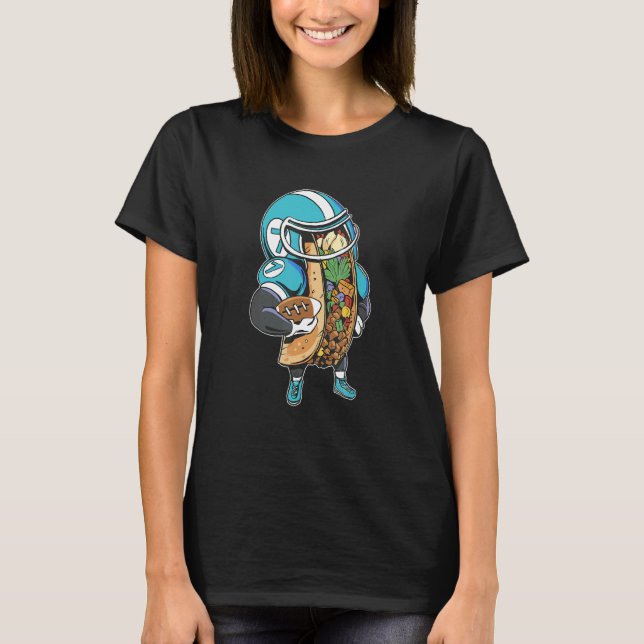 Taco football player stuffed with ground beef and  t shirt (Framsida)