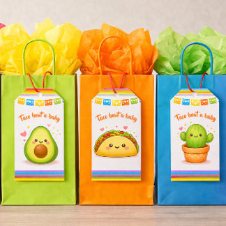 Taco för en Baby Shower Presentetikett