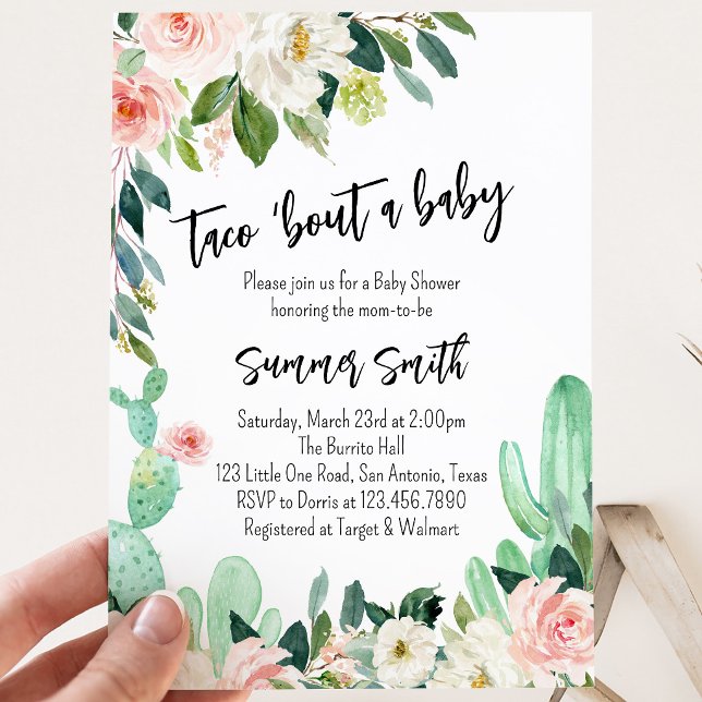 Taco för en bebis - Baby Shower Inbjudningar (Skapare uppladdad)