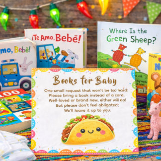 Taco för en önskan om babybok visitkort