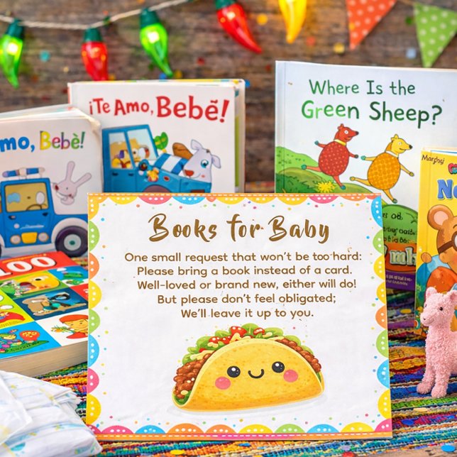 Taco för en önskan om babybok visitkort (Skapare uppladdad)