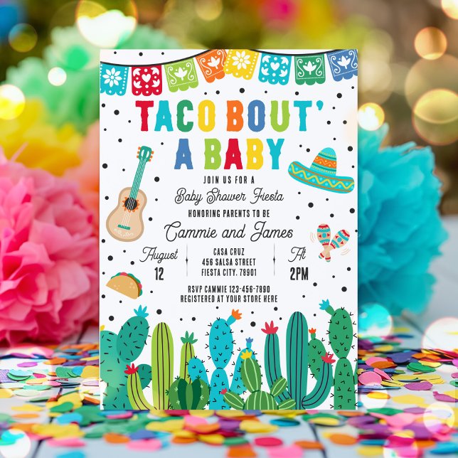 Taco För Ett Mexicanskt Babyfirande Baby Shower Inbjudningar (Skapare uppladdad)