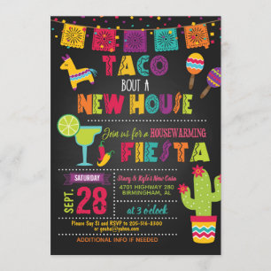 Taco för ett nytt hus Inbjudan till husvärmning