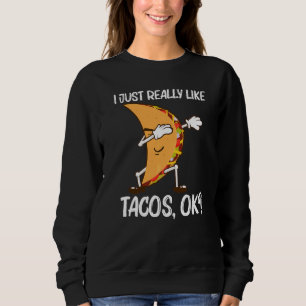 Taco för män och kvinnor mexikansk gatumat maträtt t shirt
