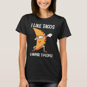 Taco för män och kvinnor mexikansk gatumat maträtt t shirt