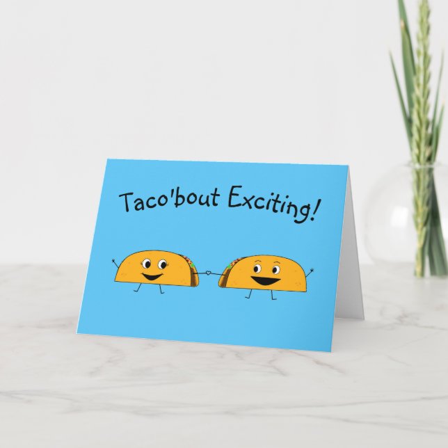 Taco Förlovning Grattis Card Kort (Framsida)