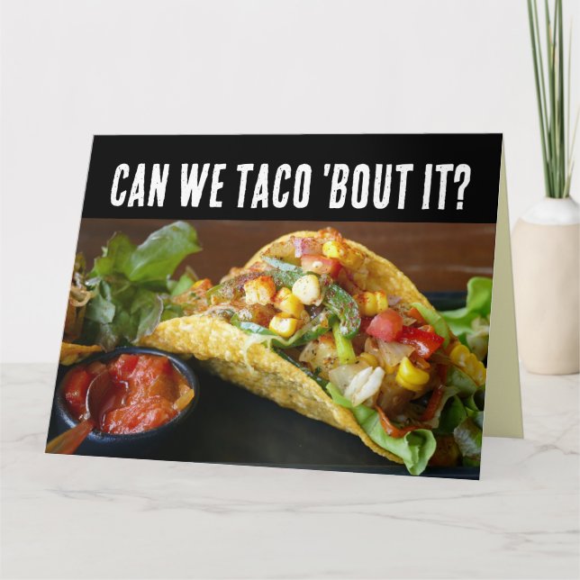 TACO FUNNY BIRTHDAY-KORT KORT (Framsida)