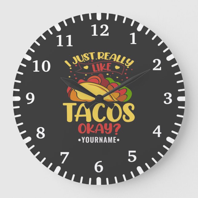 Taco Funny säger att jag bara Verkligen som Tacos Stor Klocka (Framsida)