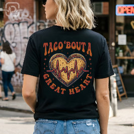 Taco Galen Om Ett Stort Hjärta Cinco De Mayo Sjuks T Shirt