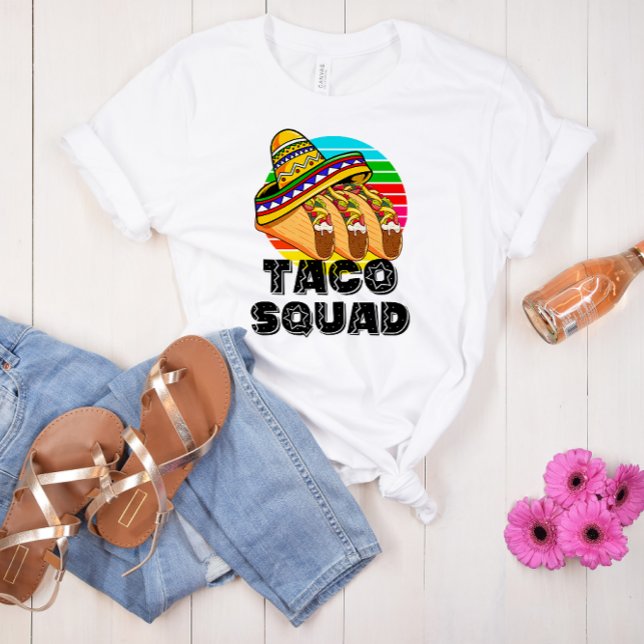 Taco gänget, Cinco de Mayo  T Shirt (Taco Squad Tshirt)