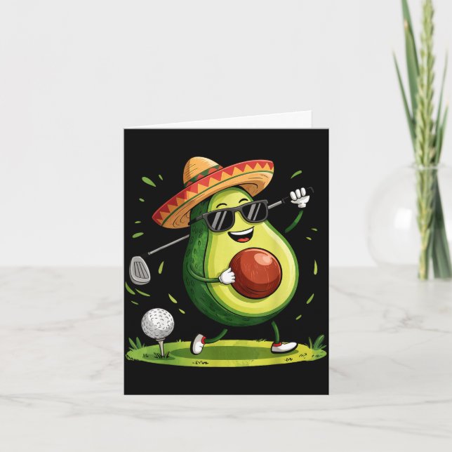Taco golfspelare cinco de mayo mexikansk golfare m kort (Framsida)
