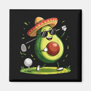 Taco golfspelare cinco de mayo mexikansk golfare m magnet