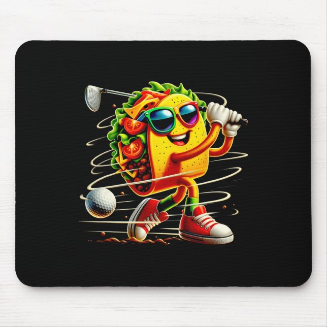 Taco Golfspelare Cinco De Mayo Mexikansk Golfare M Musmatta (Framsidan)