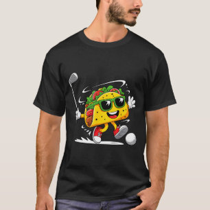 Taco golfspelare cinco de mayo mexikansk golfare m t shirt