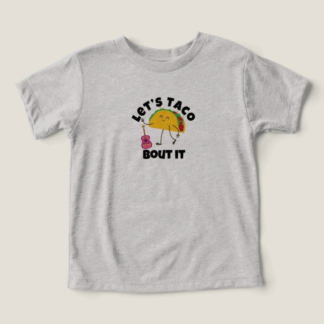 "Taco Guitar T-Shirt - Lustigt mexikanskt mattee" (Design Framsida)