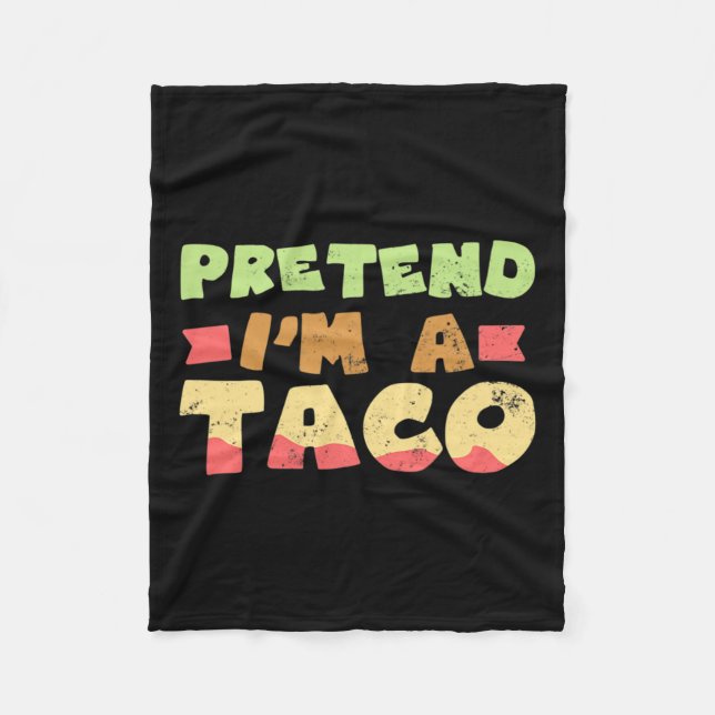 Taco Halloween Costume Design låtsas att jag är en Fleecefilt (Framsidan)