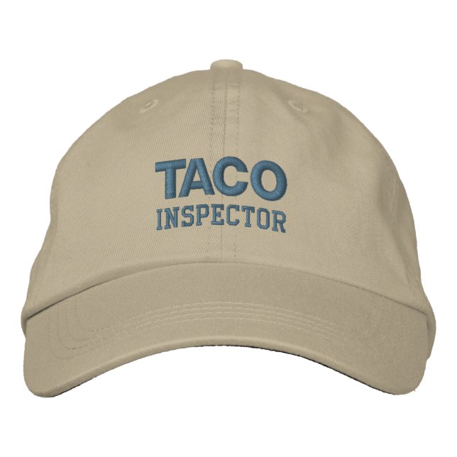 TACO INSPEKTOR-lock (monoton) Broderad Keps (Framsida)